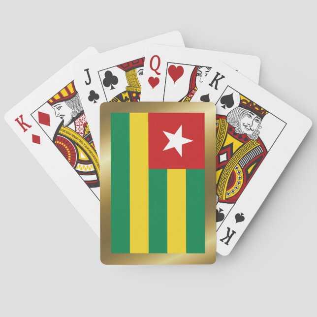 Cartas de juego de la bandera de Togo (Reverso)