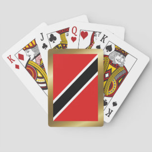 Cartas de juego de la bandera de Trinidad y Tobago