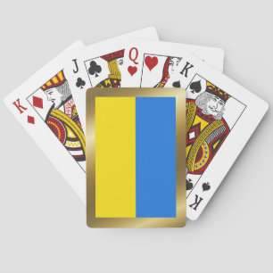 Cartas de juego de la bandera de Ucrania