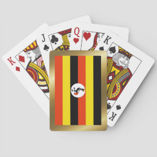 Cartas de juego de la bandera de Uganda