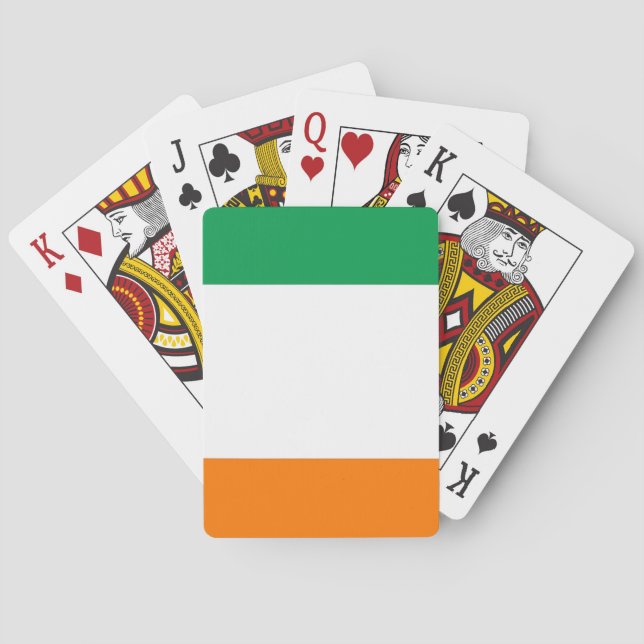 Cartas de juego de la bandera irlandesa (Reverso)