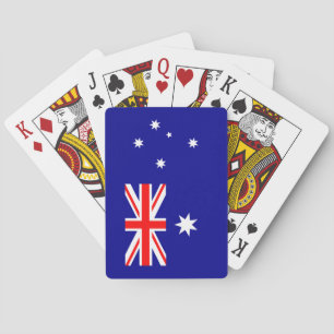 Cartas de juego de la bandera patriótica australia
