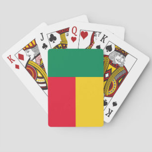 Cartas de juego de la bandera patriótica de Benín