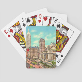 Cartas de juego de la calle 42 y la 5ta Avenida de