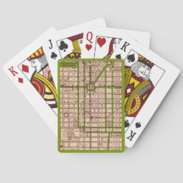 Cartas de juego de la calle vintage de Filadelfia