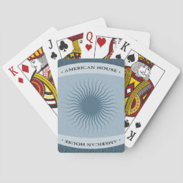 Cartas de juego de la Casa Americana - Azul