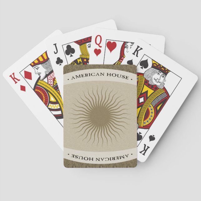 Cartas de juego de la Casa Americana - Bronce (Reverso)