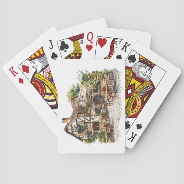 Cartas de juego de la Casa Italiana (Reverso)