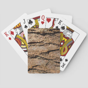 Cartas de juego de la corteza de pino