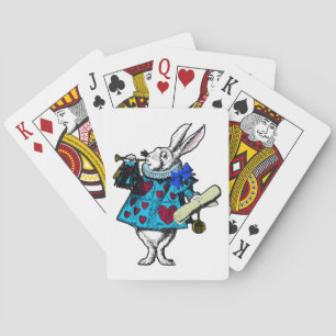 Cartas de juego de la cubierta de mariscos blancos