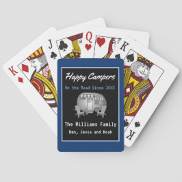 Cartas de juego de la familia Vintage Happy Camper