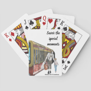 Cartas de juego de la Fantasía del viaje en tren d