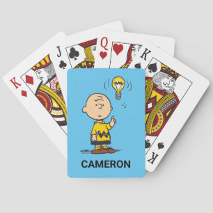 Cartas de juego de la idea de Charlie Brown