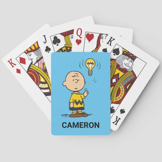 Cartas de juego de la idea de Charlie Brown (Reverso)