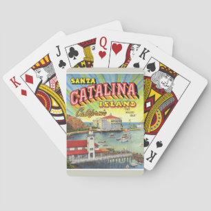 Cartas de juego de la isla Catalina