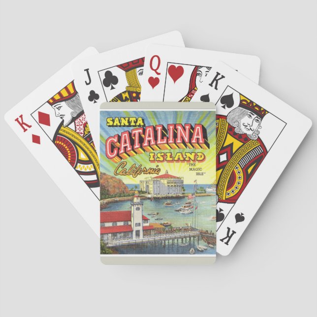 Cartas de juego de la isla Catalina (Reverso)