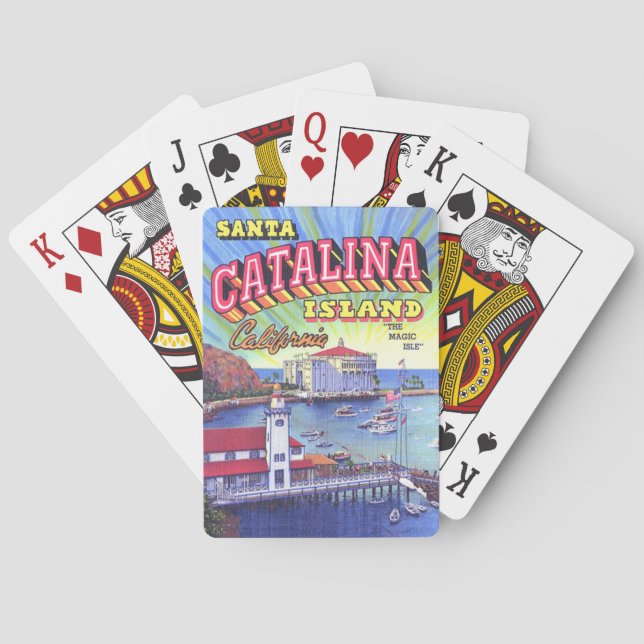 Cartas de juego de la isla Catalina (Reverso)