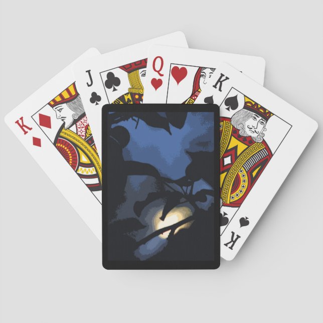 Cartas de juego de la luna misteriosas (Reverso)