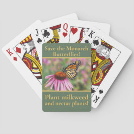 Cartas de juego de la mariposa monarca