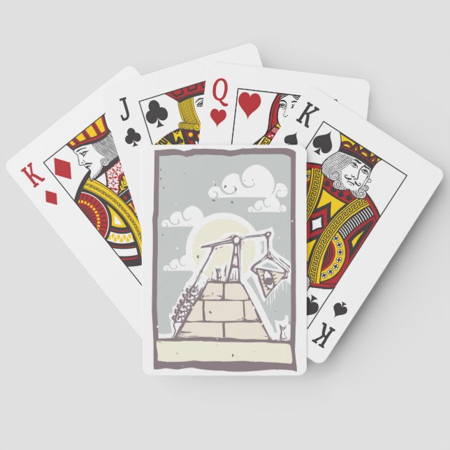 Cartas de Juego de la Pirámide Masónica (Reverso)
