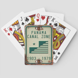 Cartas de juego de la placa de la zona del canal d