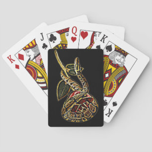 Cartas de juego de la serpiente de Ball Python