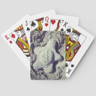 Cartas de juego de la tortuga de arena