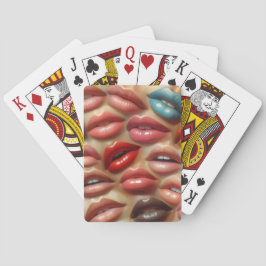 Cartas de Juego de Labios Coloridos Personalizadas