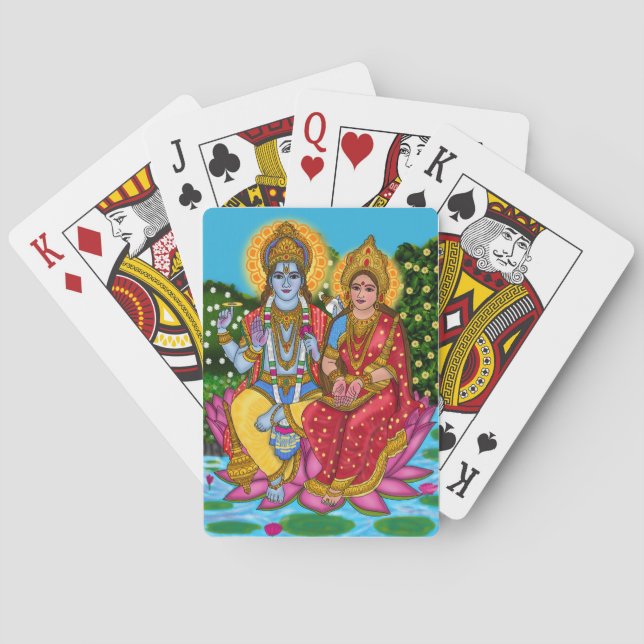 Cartas de juego de Lakshmi Narayan (Reverso)