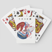 Cartas de juego de langosta de la libertad
