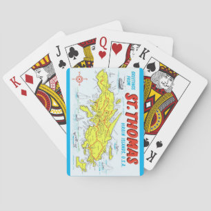 Cartas de juego de las Islas Vírgenes de Santo Tom