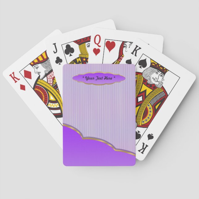 Cartas de juego de lavanda (Reverso)