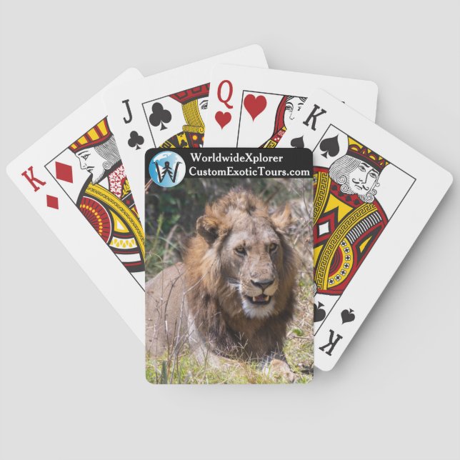 Cartas de juego de león (Reverso)