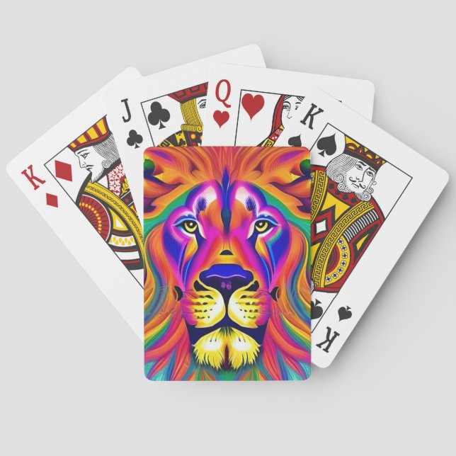 cartas de juego de león (Reverso)