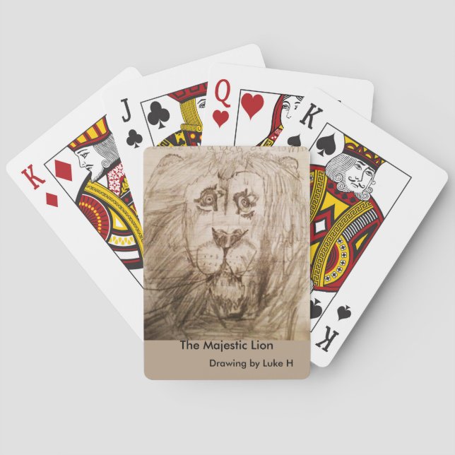 Cartas de juego de leones (Reverso)