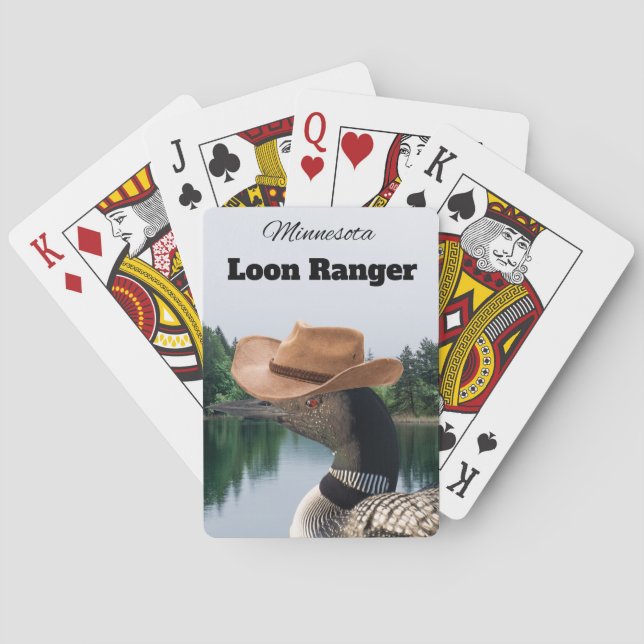 Cartas de juego de leones de Minnesota Loon Ranger (Reverso)