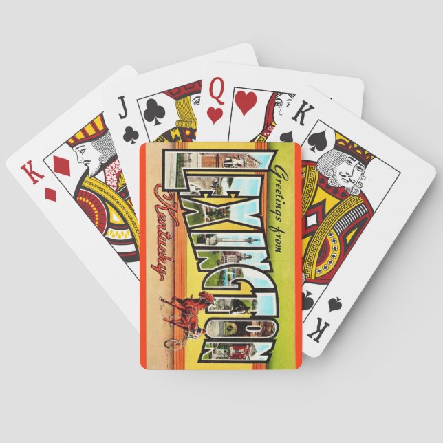 Cartas de juego de Lexington Kentucky (Reverso)