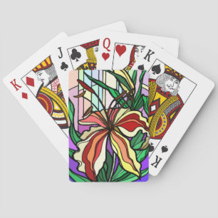 Cartas de juego de Lirio de Cristal de Aleta