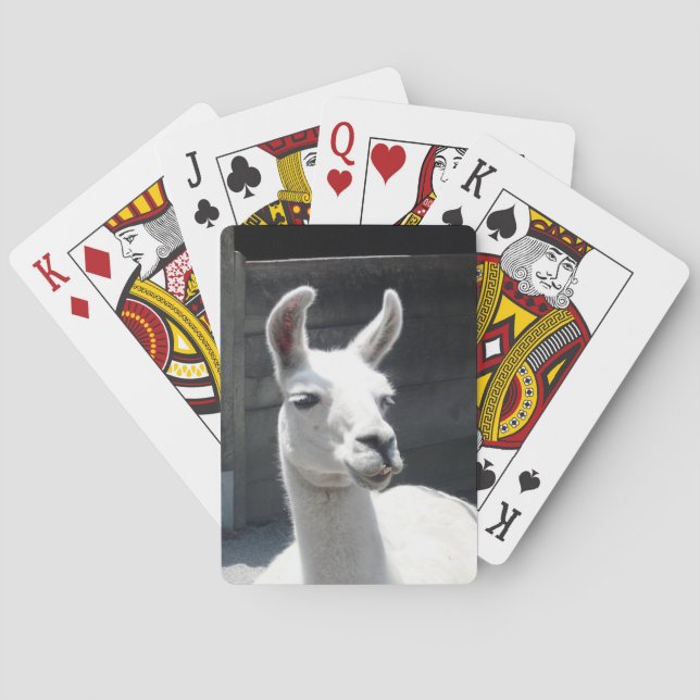 Cartas de Juego de Llama Sonriente (Reverso)