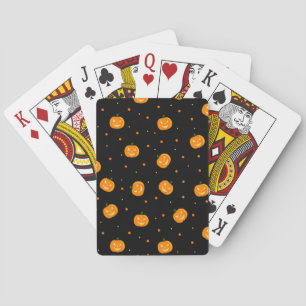 Cartas de juego de lluvia de calabaza