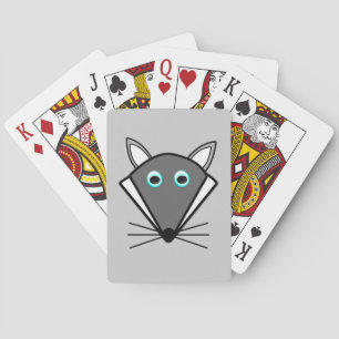 Cartas de juego de lobo de Halloween