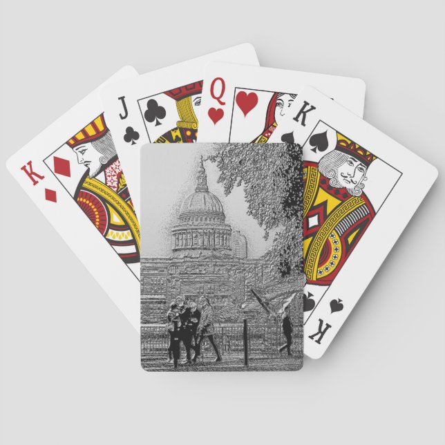 Cartas de juego de Londres (Reverso)