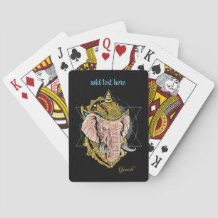 Cartas de juego de Lord Ganesh de la India