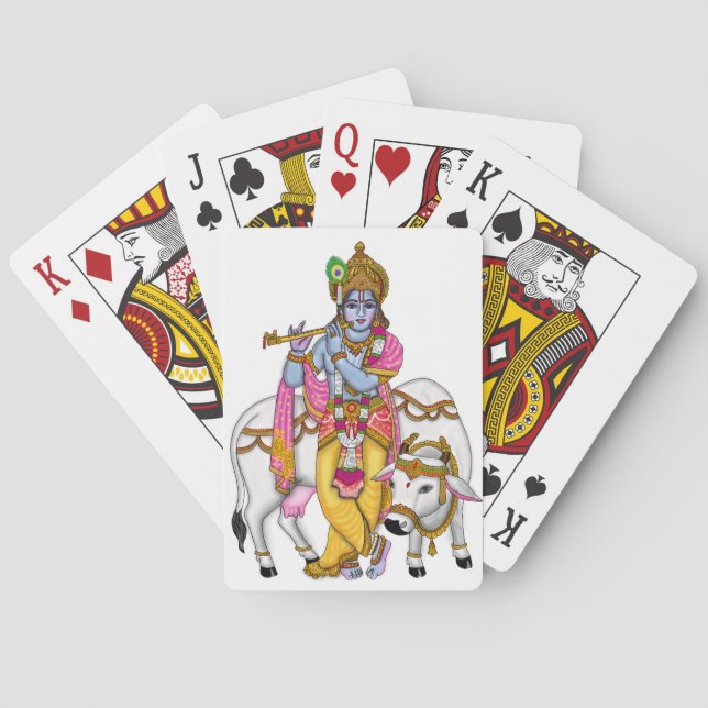 Cartas de juego de Lord Krishna (Reverso)