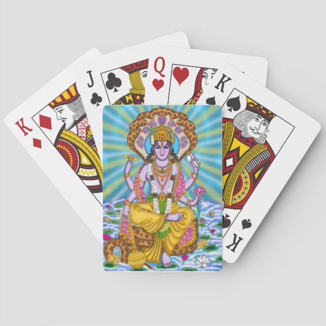 Cartas de juego de Lord Vishnu (Reverso)