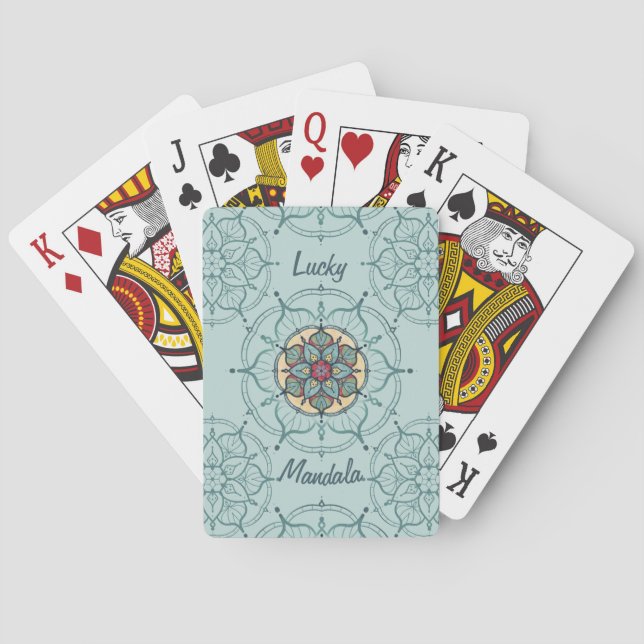 Cartas de juego de los Personalizados de Mandala a (Reverso)