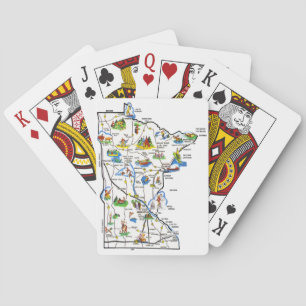 Cartas de juego de mapas de Minnesota