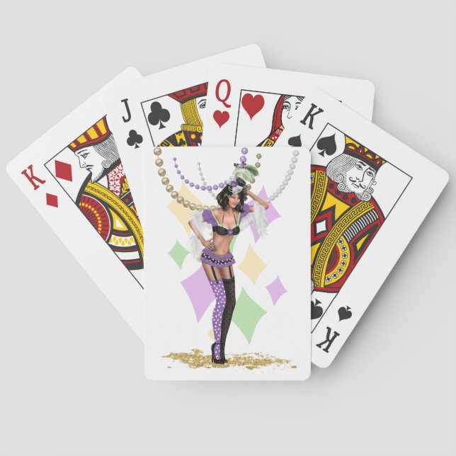 Cartas de juego de Mardi Gras (Reverso)