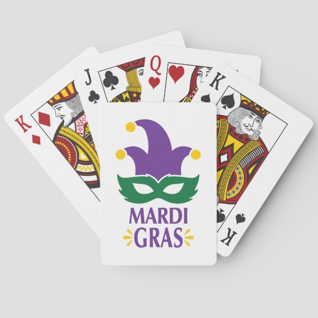 Cartas de juego de Mardi Gras (Reverso)