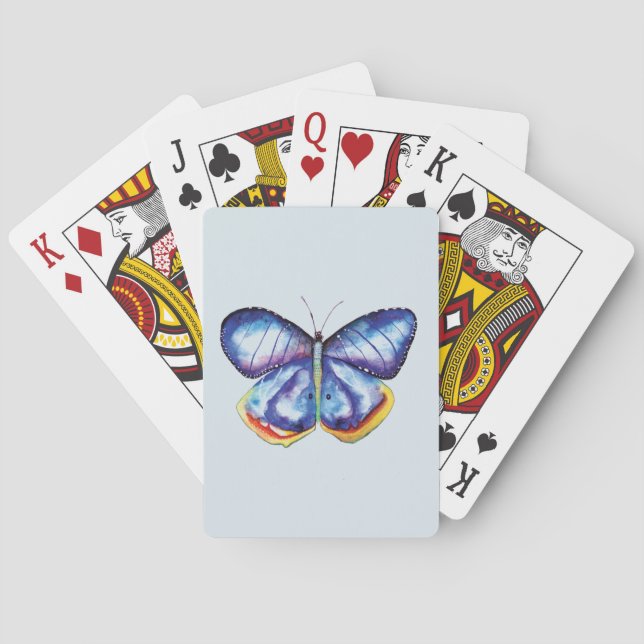 Cartas de juego de mariposa (Reverso)